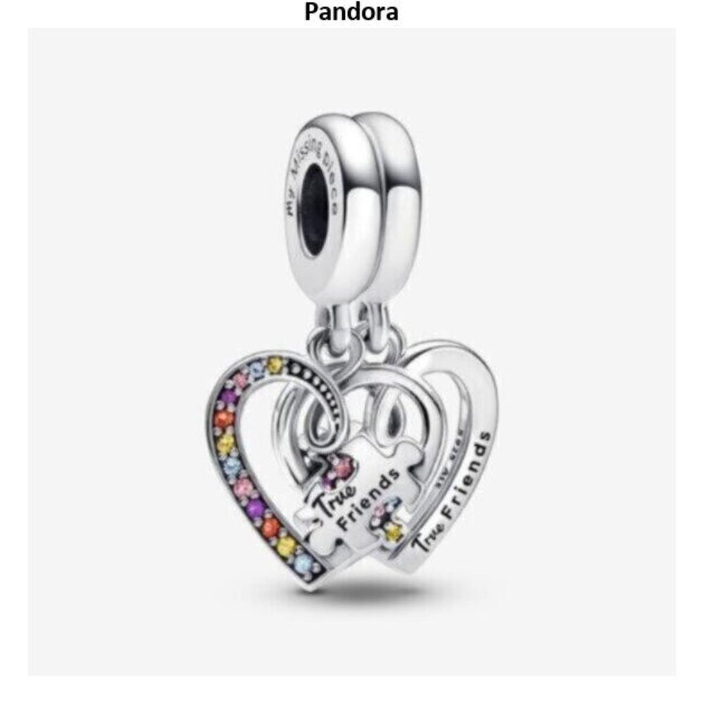 Pandora Puzzle Piece Spilttable Necklace Set